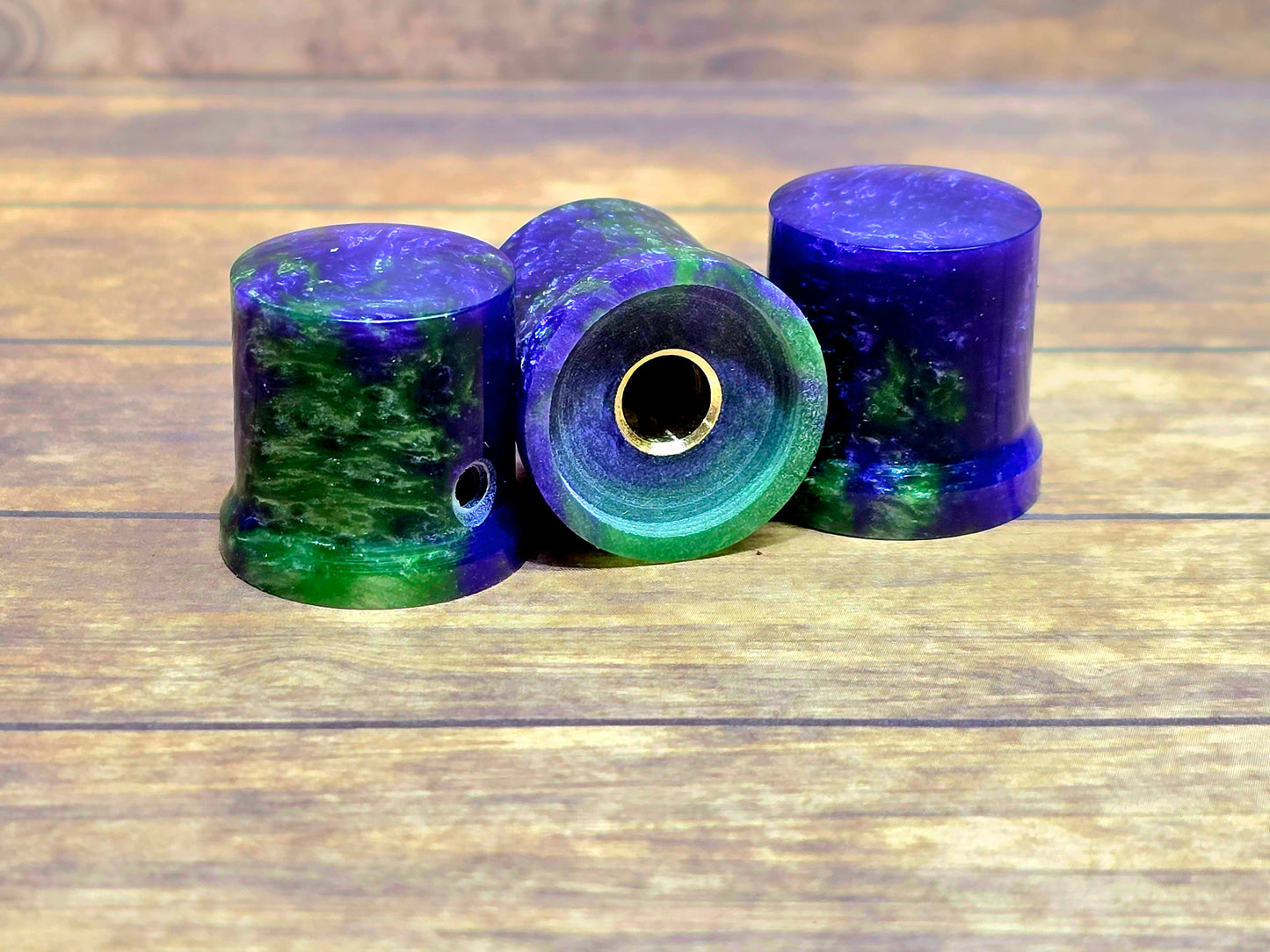 Set of 3 Purple/green