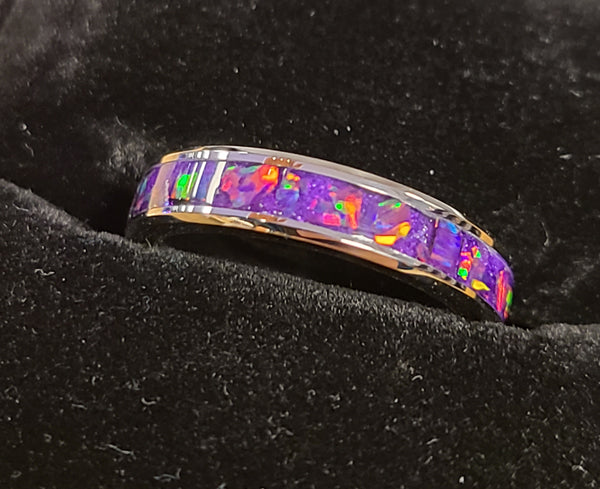 "Purple Passion" Tungsten Band 4mm