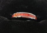 "Ruby Red" Tungsten Band 4mm