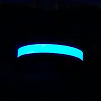 Black Ceramic Offset "Blue-Line" Ring 8mm